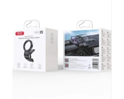Автотримач XO C191 Dashboard Clip Magnetic Mount Чорний mag-6975837588318147371
