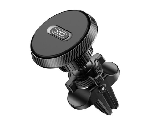 Автотримач XO C122 Round magnetic bracket with air outlet Чорний mag-6920680835713141104