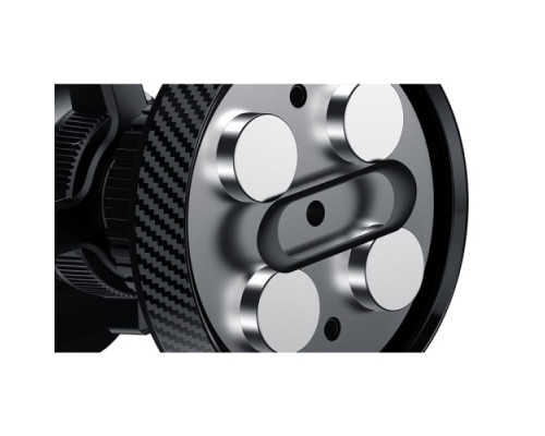 Автотримач XO C122 Round magnetic bracket with air outlet Чорний mag-6920680835713141104