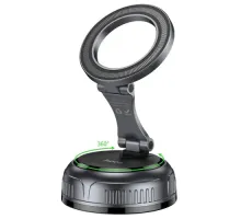 Автотримач Hoco H92 High vacuum suction cup magnetic holder(universal) Чорний mag-6942007663861153780