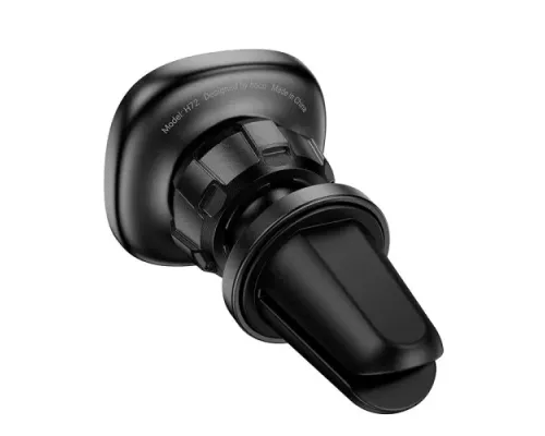 Автотримач Hoco H72 Crown magnetic car holder(air outlet) black metal grey mag-6942007646871145283