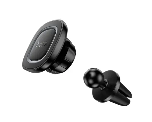 Автотримач Hoco H72 Crown magnetic car holder(air outlet) black metal grey mag-6942007646871145283