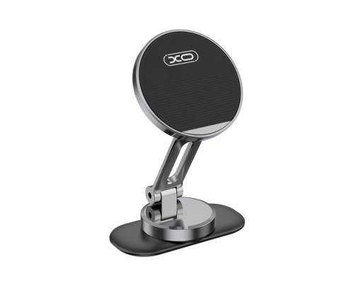 Автотримач XO C150 Magnetic 360° rotating holder with metal base Чорний mag-692068085916057277