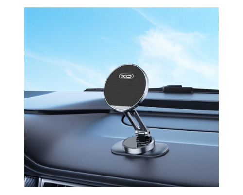 Автотримач XO C150 Magnetic 360° rotating holder with metal base Чорний mag-692068085916057277