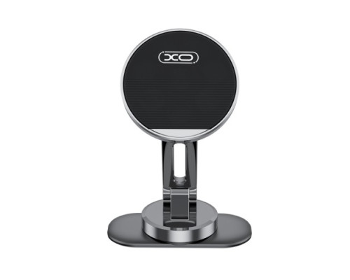 Автотримач XO C150 Magnetic 360° rotating holder with metal base Чорний mag-692068085916057277