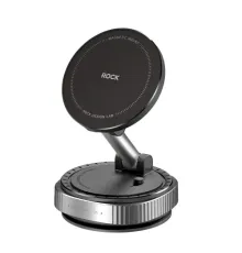 Автотримач ROCK QS6 Vacuum Suction Cup Magnetic Phone Holder Black mag-2000001648148152247