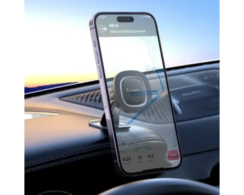 Автотримач Hoco H73 Crown magnetic car holder(center console) black metal grey mag-6942007646888145284