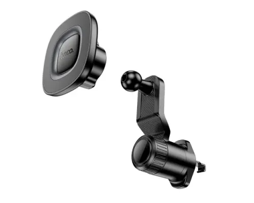 Автотримач Hoco H74 Crown ring magnetic car holder(air outlet) black metal grey mag-6942007646895146163