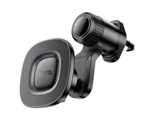Автотримач Hoco H74 Crown ring magnetic car holder(air outlet) black metal grey mag-6942007646895146163