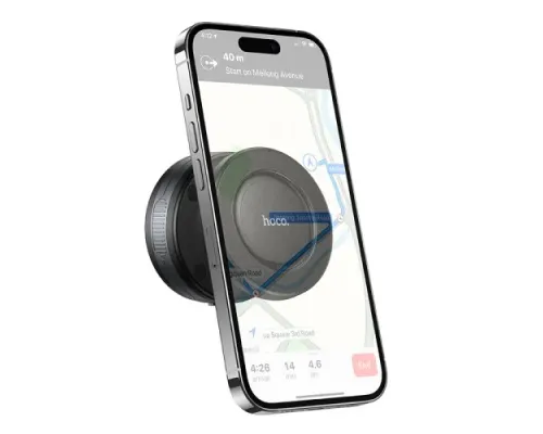 Автотримач Hoco H87 Dragon electric suction cup magnetic holder(universal) black metal gray mag-6942007658577145304