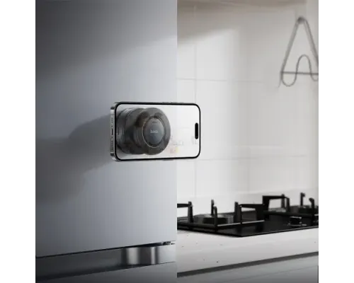 Автотримач Hoco H87 Dragon electric suction cup magnetic holder(universal) black metal gray mag-6942007658577145304