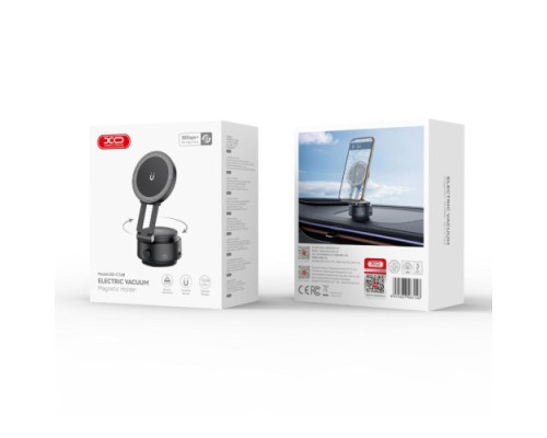 Автотримач XO C168 Rotary Adsorption Magnetic (Free Alcohol Pack + Magnet Sheet) Чорний mag-6975837583146140459