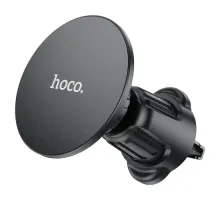 Автотримач Hoco H12 Fine jade ring magnetic car holder(air outlet)/MagSafe Чорний mag-6931474794505144388