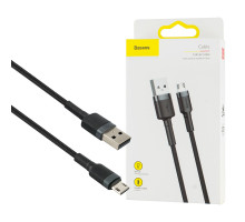 Кабель Baseus Cafule Cable USB Micro 2.4A 1m Gray+Black (CAMKLF-BG1) NBB-115761
