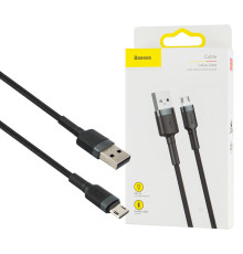 Кабель Baseus Cafule Cable USB Micro 2.4A 1m Gray+Black (CAMKLF-BG1) NBB-115761