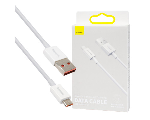 Кабель Baseus Superior Series Fast Charging Data Cable USB to Micro 2A 2m White NBB-120652