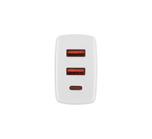 Зарядний пристрій Baseus Compact Quick Charger 2U+C 30W EU White NBB-124757