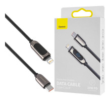 Кабель Baseus Display Fast Charging Data Cable Type-C to IP 20W 1m Black NBB-128587