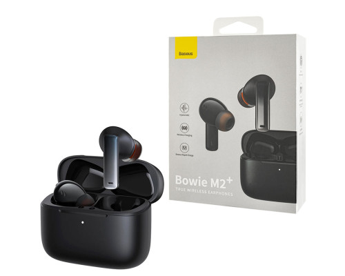 Безпровідні навушники Baseus True Wireless Earphones Bowie M2+ Black (NGTW190001) NBB-140164