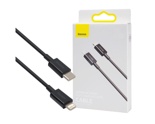 Кабель Baseus Superior Series Fast Charging Data Cable Type-C to iP PD 20W 1m Black NBB-120653