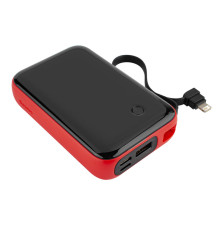 Універсальна мобільна батарея Baseus Mini S Digital Display 3A Power Bank 10000mAh Red (With IP Cable) (PPXF-E09)