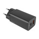 Зарядний пристрій Baseus GaN2 Lite Quick Charger C+U 65W EU Black (CCGAN2L-B01) NBB-124761