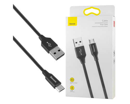 Кабель Baseus Yiven Cable For Micro 1m Black (CAMYW-A01) NBB-124797