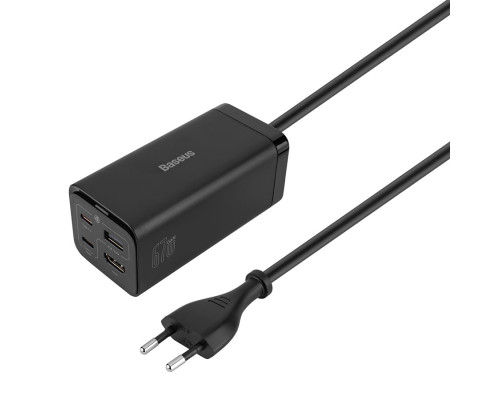 Зарядное устройство Baseus GaN5 Pro Desktop Fast Charger 1U+2C+HDMI 67W with 1.5m power cord EU Black (CCGP110201) NBB-133989