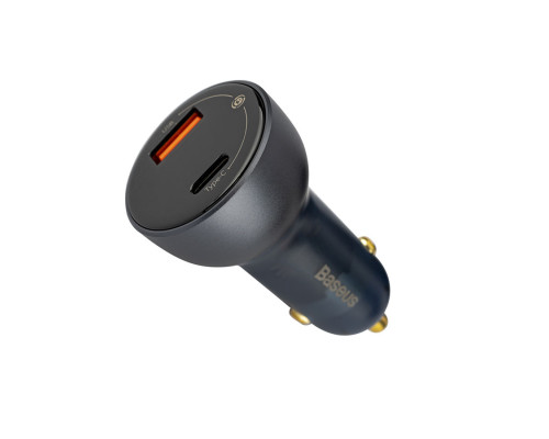 Автомобільний зарядний пристрій Baseus Particular Digital Display QC+PPS Dual Quick Charger Car Charger 65W (Dark Gray)(CCKX-C0G) NBB-140150