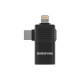 Перехідник BOROFONE BV18 iP male/Type-C male to USB female USB2.0 (2-in-1) Чорний (ZJJQ000101) NBB-140455