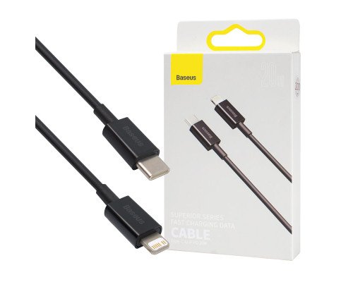 Кабель Baseus Superior Series Fast Charging Data Cable Type-C to iP PD 20W 2m Black (CATLYS-C01) NBB-120654