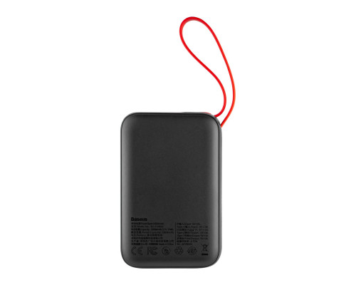 Універсальна мобільна батарея Baseus Mini S Digital Display 3A Power Bank 10000mAh Black (With Type-C Cable) (PPXF-A01) NBB-124734