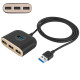 USB Hub Baseus Square round 4 in 1 USB HUB Adapter (USB3.0 TO USB3.0*1+USB2.0*3) 1m Black (CAHUB-AY01) NBB-139312