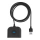 USB Hub Baseus Square round 4 in 1 USB HUB Adapter (USB3.0 TO USB3.0*1+USB2.0*3) 1m Black (CAHUB-AY01) NBB-139312