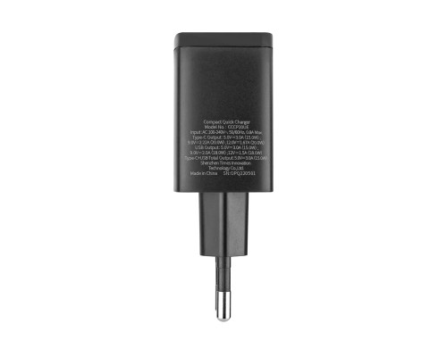 Зарядний пристрій Baseus Compact Quick Charger U+C 20W EU Black (CCXJ-B01) NBB-124754