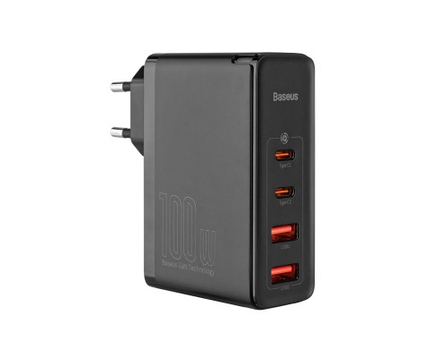 Зарядний пристрій Baseus GaN2 Pro Quick Charger 2C+2U 100W EU Black (CCGAN2P-L01) NBB-124763