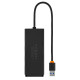 USB Hub Baseus Lite Series 4-Port USB-A HUB Adapter (USB-A to USB 3.0*4) 25cm Black (WKQX030001) NBB-139313