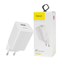 Зарядний пристрій Baseus Home Charger 1USB QC3.0 12V/2A White NBB-117187