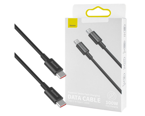 Кабель Baseus Superior Series Fast Charging Data Cable Type-C to Type-C 100W 2m Black NBB-124775