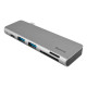 USB Hub Baseus Harmonica Five-in-one HUB Adapter Grey (CAHUB-K0G) NBB-139694