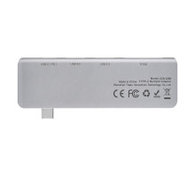 USB-Hub Baseus Harmonica Five-in-one HUB Adapter Grey (CAHUB-K0G) NBB-139694