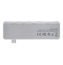 USB-Hub Baseus Harmonica Five-in-one HUB Adapter Grey (CAHUB-K0G) NBB-139694