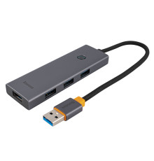 USB Hub Baseus UltraJoy Series 4-Port HUB Space Grey (USBA to USB3.0*4)(B0005280A813-02) NBB-140136