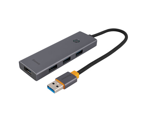 USB Hub Baseus UltraJoy Series 4-Port HUB Space Grey (USBA to USB3.0*4)(B0005280A813-02) NBB-140136