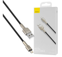 Кабель Baseus Cafule Series Metal Data Cable USB to IP 2.4A 1m Black NBB-124789