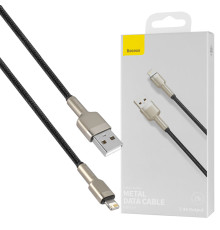 Кабель Baseus Cafule Series Metal Data Cable USB to IP 2.4A 1m Black NBB-124789