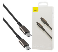 Кабель Baseus Tungsten Gold Fast Charging Data Cable Type-C to Type-C 100W 2m Black (CATWJ-A01) NBB-133974