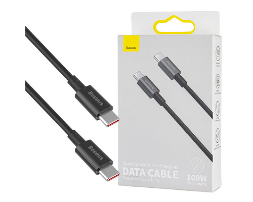 Кабель Baseus Superior Series Fast Charging Data Cable Type-C to Type-C 100W 1m Black (CATYS-B01) NBB-124773