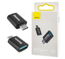 Перехідник Baseus Ingenuity Mini OTG Type-C to USB-A 3.1 Чорний (ZJJQ000001) NBB-140140