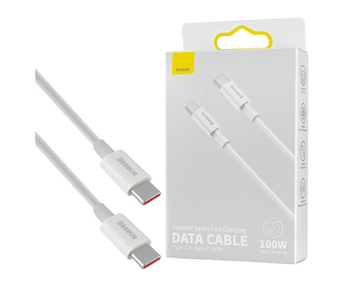Кабель Baseus Superior Series Fast Charging Data Cable Type-C to Type-C 100W 2m White NBB-124776